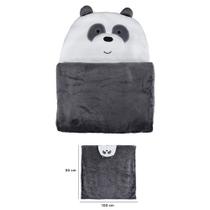 Cobertor infantil urso sem curso panda