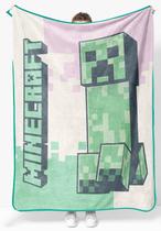 Cobertor Jay Franco Minecraft Creeper 46x60cm para crianças Cobertor Jay Franco Minecraft Creeper 46x60cm para crianças