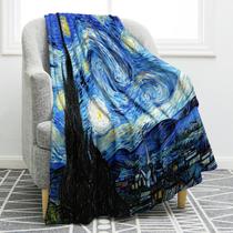 Cobertor Jekeno A Noite Estrelada de Vincent Van Gogh 130x150c