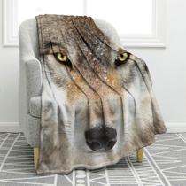 Cobertor Jekeno Wolf Print Comfort Soft Warm 125x150cm Cobertor Jekeno Wolf Print Comfort Soft Warm 125x150cm