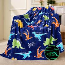 Cobertor Joiedomi Glow in Dark Dinosaur Soft Flannel 127x152cm
