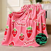 Cobertor Joiedomi Glow in Dark Strawberry Cozy Flannel 127x152cm