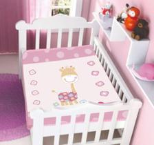Cobertor jolitex raschel girafinha 090x110 rosa