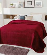 Cobertor Jolitex Ternille Casal Kyor Plus 1,80x2,20m Vinho Liso