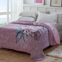 Cobertor Jolitex Ternille Kyör Plus -Antibes- Rosa/Rosê Casal-Lançamento