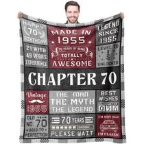 Cobertor Joyloce, presente de 70º aniversário para homens, 152x127cm Cobertor Joyloce, presente de 70º aniversário para homens, 152x127cm