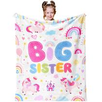 Cobertor JUCIPAY Big Sister, presente para meninas de 2/3/4/5 anos, 130 x 100 cm