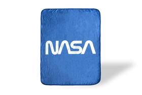 Cobertor Just Funky com logotipo da NASA, lã macia, 150x115cm Cobertor Just Funky com logotipo da NASA, lã macia, 150x115cm
