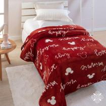Cobertor Juvenil Jolitex Disney Raschel Plus Mickey e Minnie 1,50 x 2,00m