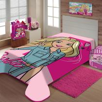 Cobertor Juvenil Raschel Barbie Moda Jolitex Ternille - Ind E Com Jolitex Ltda