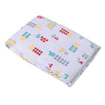 Cobertor karinho estampado neutro tamanho 1,10 x 90 cm