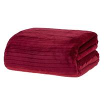 Cobertor King Microfibra Canelado Casa 1 Pç - Bloodstone