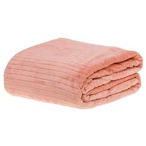 Cobertor King Microfibra Canelado Casa 1 Pç - Rosa Velho