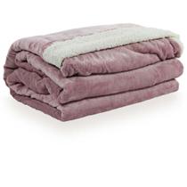 Cobertor King Microfibra Plush Liso Sherpa Domani