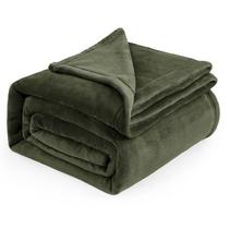 Cobertor King Size Bedsure de Fleece Flanela Verde-Oliva
