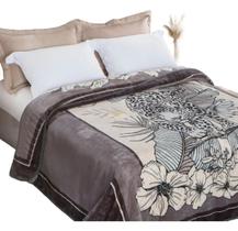 Cobertor Kyor Plus Casal 180X220Cm Safari Grafite Jolitex