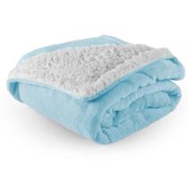 Cobertor Lã Com Sherpa Baby Manta Soft Para Inverno Dupla Face Antialérgica Super Macia