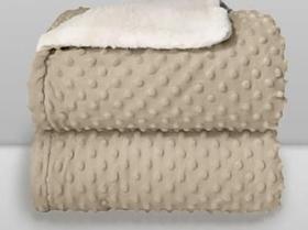 Cobertor Laço Bebê Microfibra Plush com Sherpa Dots Cobertor Laço Bebê Microfibra Plush com Sherpa Dots