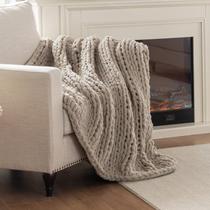 Cobertor LAST MODA Chunky Knit Throw 100% Chenille feito à mão Cobertor LAST MODA Chunky Knit Throw 100% Chenille feito à mão