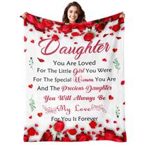 Cobertor Lavua Daughter 50x60cm Presente de aniversário e Natal