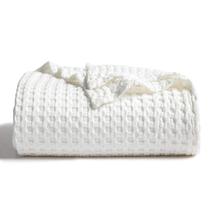 Cobertor Leve Bedsure - Algodão Waffle Trançado - Bege Claro