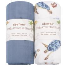 Cobertor LifeTree Muslin Swaddle 70% Bambu 120x120 cm Cobertor LifeTree Muslin Swaddle 70% Bambu 120x120 cm