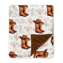 Cobertor Locobird Western Baby Minky 76x102 cm Soft Warm