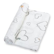 Cobertor Lolly Banks Muslin Swaddle 100% algodão 120x120cm Cobertor Lolly Banks Muslin Swaddle 100% algodão 120x120cm