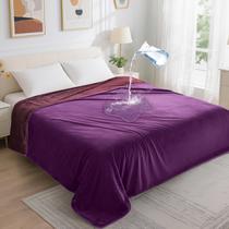 Cobertor LOOBANI impermeável reversível de flanela macia 152 x 203 cm Cobertor LOOBANI impermeável reversível de flanela macia 152 x 203 cm