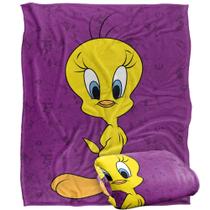 Cobertor Looney Tunes Tweety Bird Silky Touch 50x60 polegadas