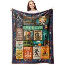 Cobertor Loxezom Bigfoot Sasquatch Flannel 150 x 200cm