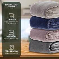Cobertor Lumini Alta Gramatura 300g/m² Microfibra Manta Toque De Seda Manta Corttex Cobertor Lumini Alta Gramatura 300g/m² Microfibra Manta Toque De Seda Manta Corttex