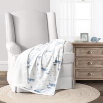 Cobertor Lush Decor Baby Seaside Sherpa Blue 76 cm x 102 cm Cobertor Lush Decor Baby Seaside Sherpa Blue 76 cm x 102 cm