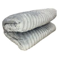 Cobertor luster - casal - cinza - corttex