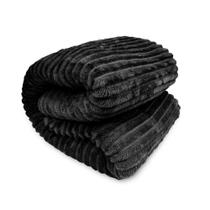 Cobertor Luster Preto Solteiro 150X200cm - Home Design Cobertor Luster Preto Solteiro 150X200cm - Home Design