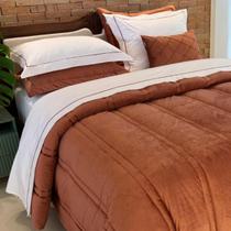Cobertor Luxo Queen Size Blair Veludo + 100%Algodão Grosso E Cobertor Luxo Queen Size Blair Veludo + 100%Algodão Grosso E