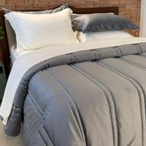 Cobertor Luxo Queen Size Blair Veludo + 100%Algodão Grosso E