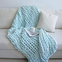 Cobertor Maetoow Chenille Chunky Knit 127x152 cm azul bebê Cobertor Maetoow Chenille Chunky Knit 127x152 cm azul bebê