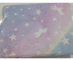 Cobertor Magico Que Brilha No Escuro Solteiro Estrelas Lua