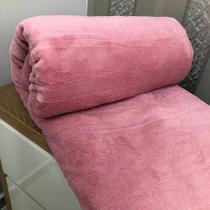 Cobertor Manta Aconchego King Ultrasoft Dupla Face Rosa 100%