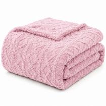 Cobertor Manta Atacama Casal 180x200CM Poliéster Jacquard Relevo Dupla Face Rosa Bebê Clara Luz Cobertor Manta Atacama Casal 180x200CM Poliéster Jacquard Relevo Dupla Face Rosa Bebê Clara Luz