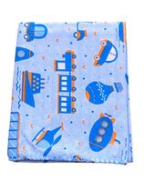 Cobertor Manta Bebe Azul Estampado 70cm X 90 cm BERCINHO