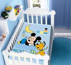 Cobertor Manta Bebê Berço Raschel Plus Disney Mickey Sonhando - Não Alérgico