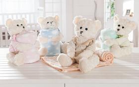 Cobertor Manta Bebê com Ursinho Agarradinho kit. Cobertor Manta Bebê com Ursinho Agarradinho kit.