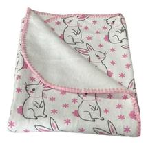 Cobertor Manta Bebe Flanelado Recem Nascido 100% Algodão Macio Quentinho