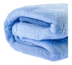 Cobertor / Manta Bebê Infantil Menino Camesa Microfibra Azul