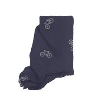 Cobertor Manta Blanket Solteiro Marinho Bike Kacyumara