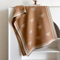 Cobertor Manta Cachecol De Inverno À Prova De Vento Com Imitação De Caxemira Pashmina De Abelhas Em