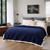 Cobertor Manta Casal Glamour Sherpa Dupla Face 1,90x2,10m Cobertor Manta Casal Glamour Sherpa Dupla Face 1,90x2,10m