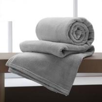 Cobertor Manta Casal Home Design 1,80x2,20m Corttex Cinza II
